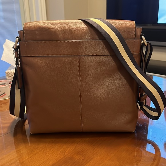 Coach Messenger Charles Small In Sport Calf F72362, Brown Leather Cross Body Bag - Picture 5 of 8